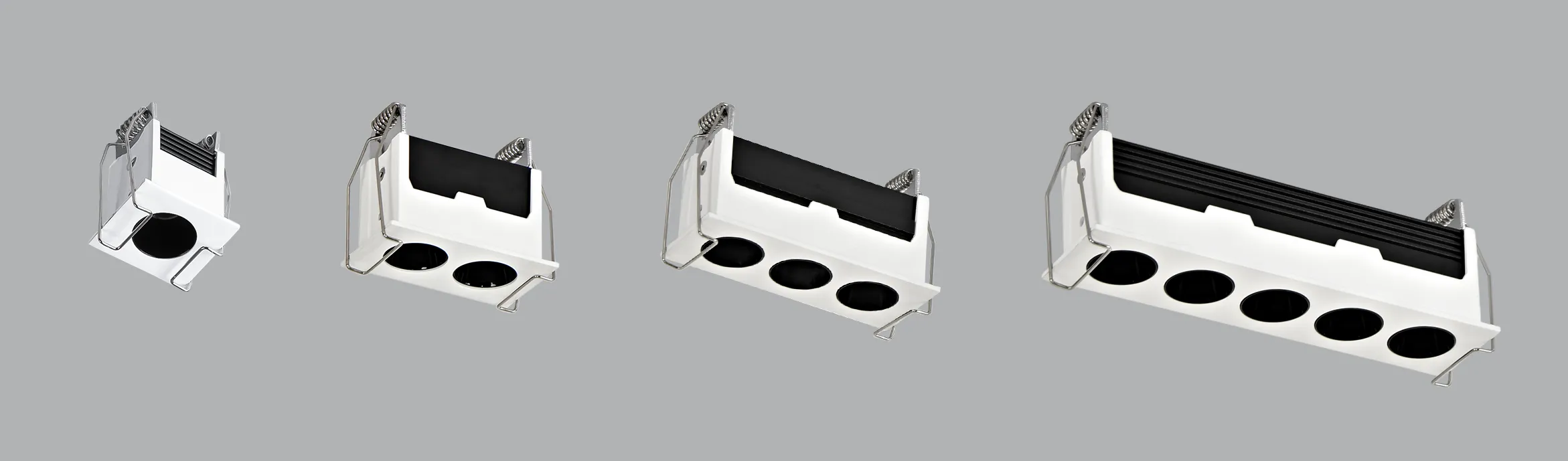 Recessed LED triple spotlight , downlight fixture recessed , anti-glare recessed downlight Supplier | Sincerelux